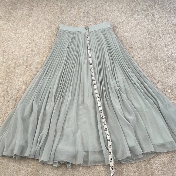 Aritzia Wilfred Twirl Pleated Pull On Midi Skirt S - Picture 5 of 8